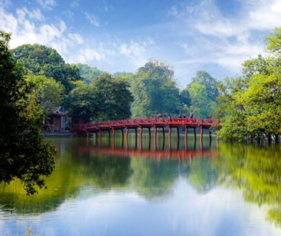 Ngoc SOn temple in Hanoi day city tour by car