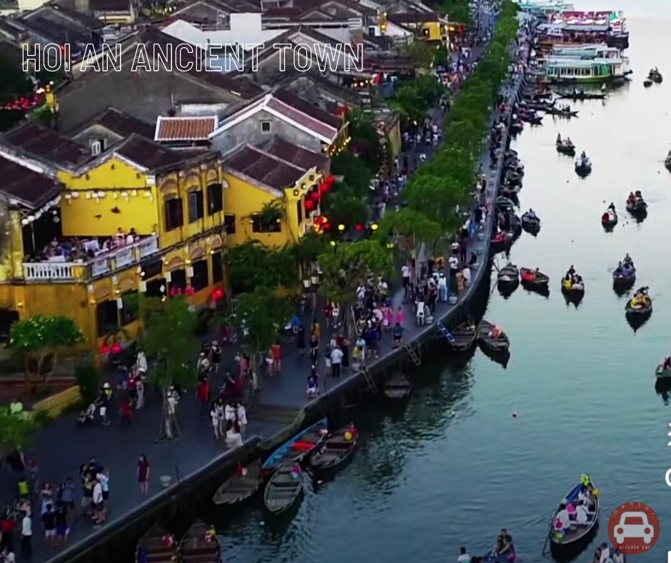 Tien Sa port to Hoi An by private taxi